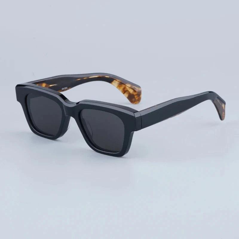 JMM Fellini Sunglasses Square High Quality High Street Punk Uv400 Men and Women Eyeglasses for Optical Prescripiton with Case