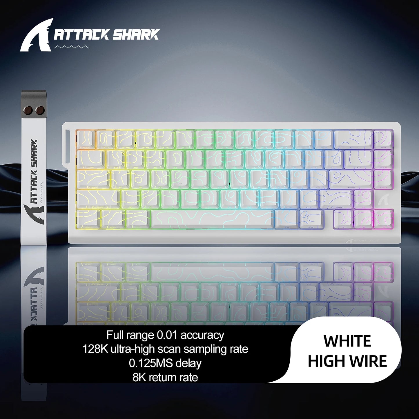 Magnetic Switch Keyboard ATTACK SHARK X68HE X68PRO HE and FREEWOLF F68 Wired F68Pro Wireless for Pro Gaming 0.01mm Rapid Trigg