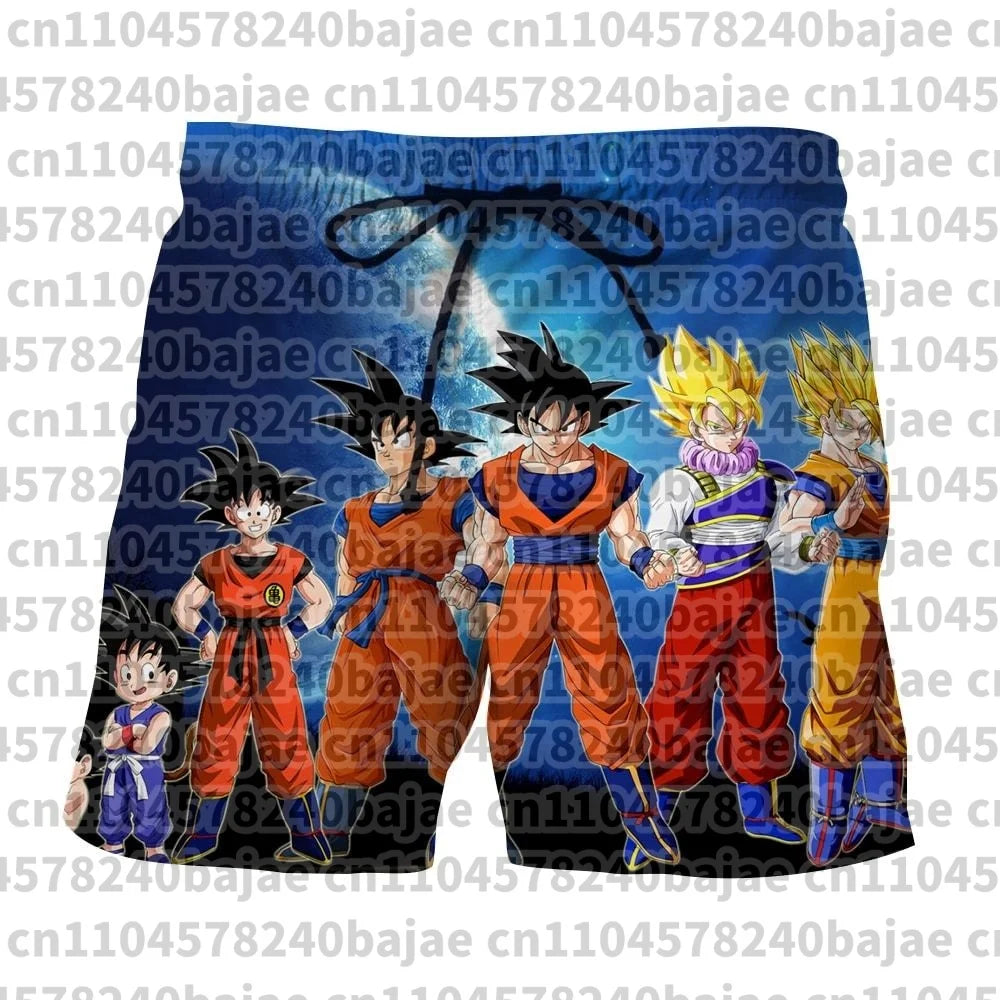 2026 Summer Dragon Ball Gogeta SSJ4 Printed Shorts Men Retro Classic Oversized Fitness Gym Streetwear Unisex Adult & Kids