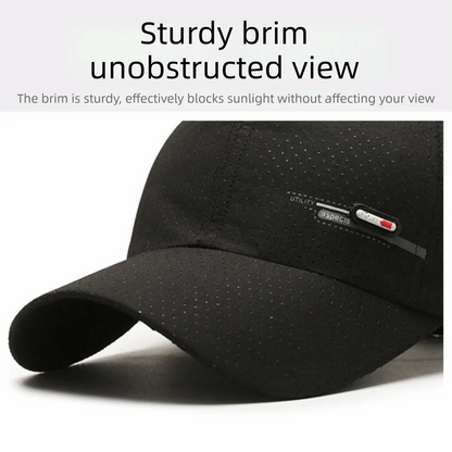 Summer UV Protection Caps Men Quick Drying UPF 50+ Baseball Travel Sun Cap Fashion Breathable Sunshade Outdoor Fishing Hat