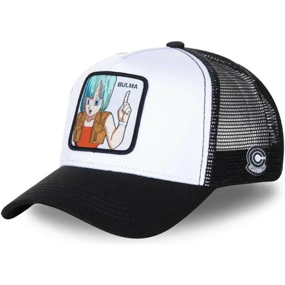 „Dragon Ball Buu Goku“ kepurė – vasarinė kelioninė kepurė su snapeliu, vyriška, siuvinėta, hip-hop stiliaus, su saulės skydeliu, reguliuojama, „trucker“ stiliaus tinklinė kepurė