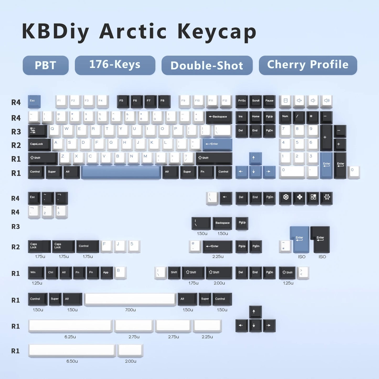 KBDiy GMK Illusion Keycap Perfil Cherry Double Shot PBT ISO Teclas para Kit de Teclado Mecânico Gamer Gaming Point Retro