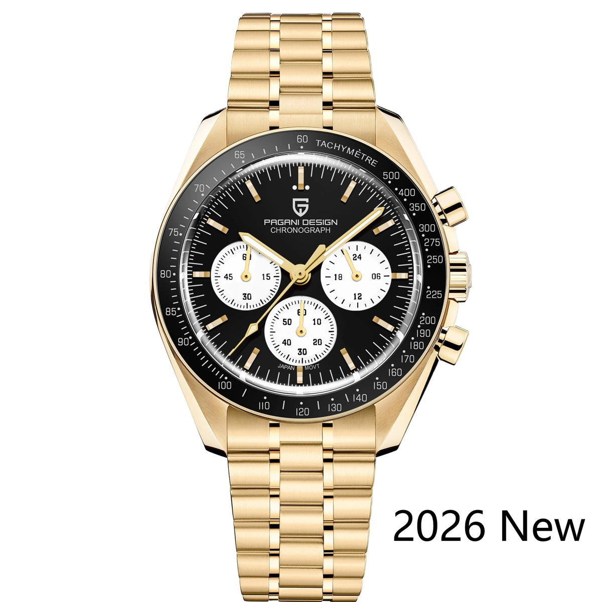 2026 New PAGANI DESIGN Mens Watches Panda Moon Watch Luxury Quartz Watch For Men Automatic Date Sport Chronograph Wristwatch Men