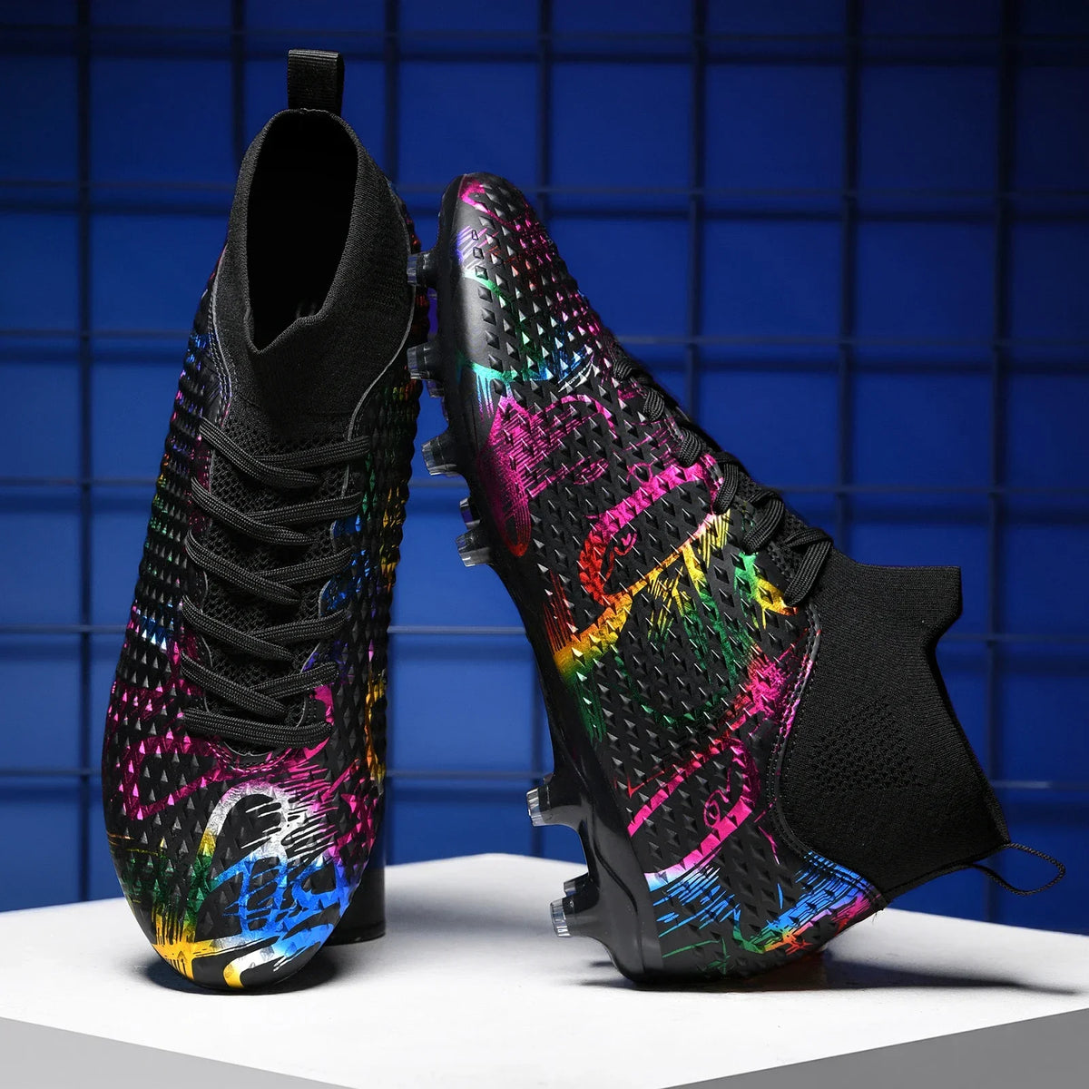 Chaussures de football spéciales pour les nouveaux élèves, chaussures de football d'entraînement pour adolescents, compétitions, tailles 31-46 #   Chaussures de sport d'extérieur montantes pour étudiants