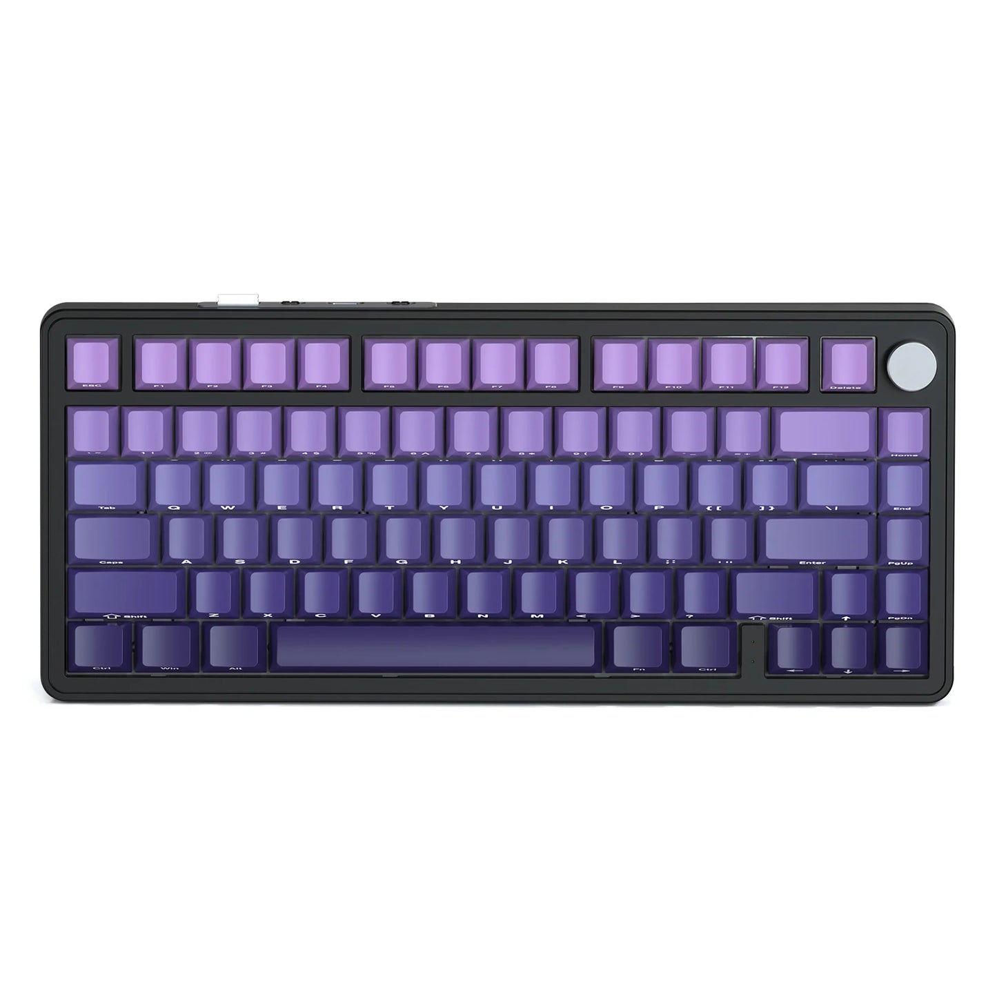 ATTACK SHARK X85 Tri-Mode-Gasket 75% mechanische Tastatur mit CNC-Drehknopf, 5-lagiger Dämpfung, Hot-Swap-Funktion, RGB-Hintergrundbeleuchtung, NKRO