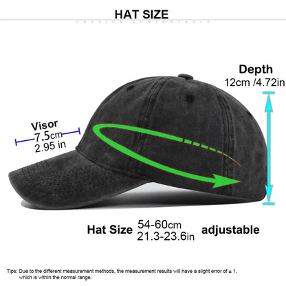 Casquette de baseball délavée pour adulte « Kawaii Pokémon » : Pikachu, Mewtwo, Bulbasaur. Casquette à visière. Motif mignon de dessin animé. Pour hommes et femmes. Protection solaire pour le voyage, la plage et le soleil.