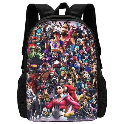 Zaini FortniteS per bambini, maschi e femmine, regalo di compleanno per studenti, borse scuola per bambini unisex, zaino da campeggio resistente