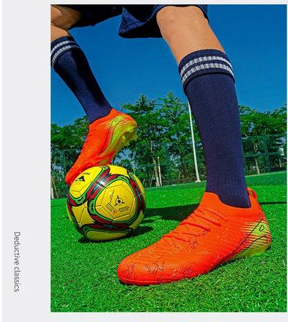 New Men's Football Boots Sneakers FG Soccer Shoes Training Wholesale Top Quality Cleats Non-Slip Drop Shipping Unisex Adult