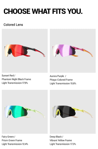 Kapvoe Nové outdoorové běžecké a cyklistické brýle Fotochromatické sluneční brýle pro ženy a muže Sportovní brýle pro maraton a jízdu na kole UV400