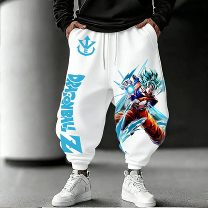 Unisex-Hose aus reiner Baumwolle Dragon Ball Goku 2026 Sommer-Neuheit Harajuku-Anime-Print Amerikanischer Hip-Hop Locker geschnittene Freizeithose
