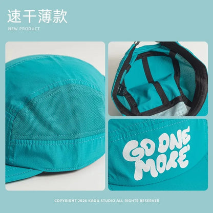 Summer New Thin Quick-drying 5-panel Baseball Caps for Men Outdoor Hiking Casual Versatile Fashion Flat-brimmed Women's Hats