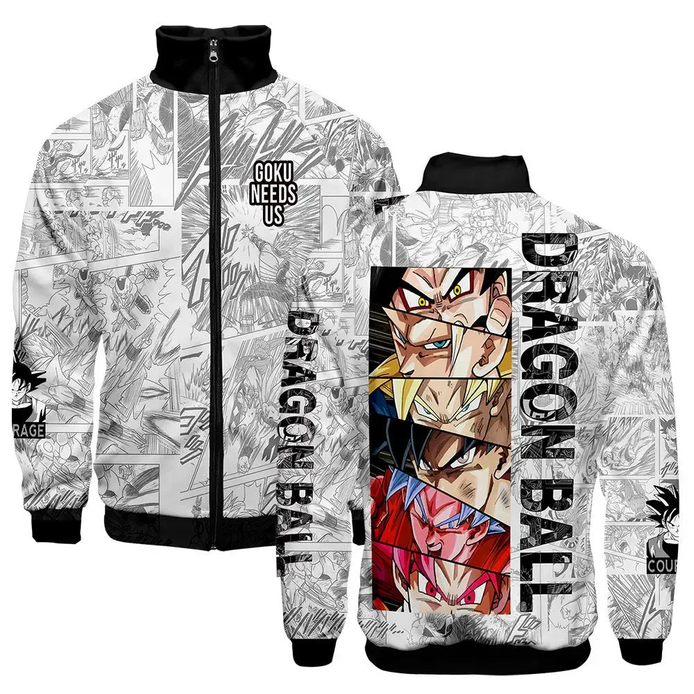 Japan Anime Harajuku Manga Dragon Ball Hoodies Sweatshirt Streetwear Winter Pullover Fashion Long Sleeve Men 3D Print Clothing