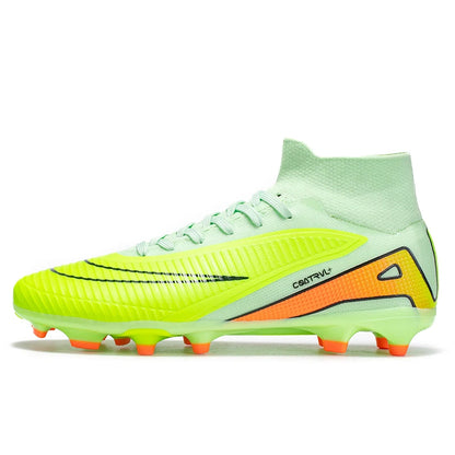 Chaussures de football montantes pour hommes, crampons longs, chaussures de football pour adultes, légères, entraînement sportif professionnel
