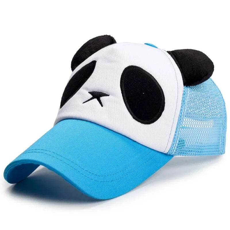 Casquettes de baseball d'été mignonnes avec panda pour hommes et femmes, casquettes hip-hop en coton à fermeture snapback, protection solaire, garçons et filles, casquettes d'extérieur, dropshipping