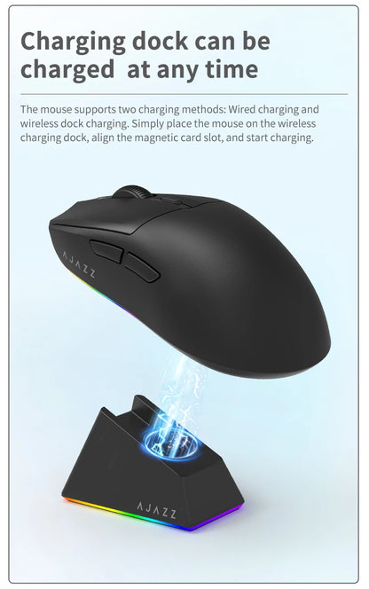AJAZZ AJ139Pro/AJ139V2MC draadloze muis PMW3395/PAW3311-chipset 12000-26000Dpi professionele gamingmuis