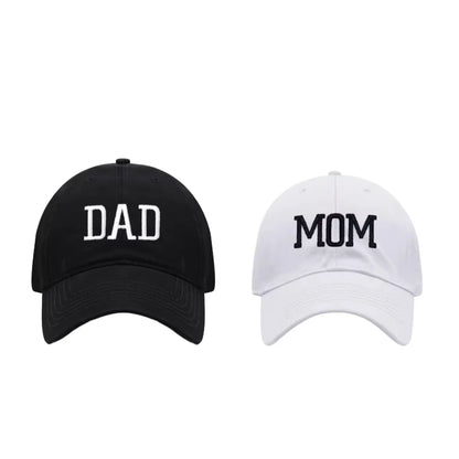 Mom and Dad Embroidered Baseball Hat Retro Sports Running Sunscreen Leisure Daily Versatile Travel Duck Tongue Hat