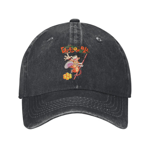 Goku and the Dragon Ball Z Men Women Baseball Cap Distressed Washed Caps Hat Casual Outdoor Activities Adjustable Snapback Cap, Produit gaming premium Fraquane