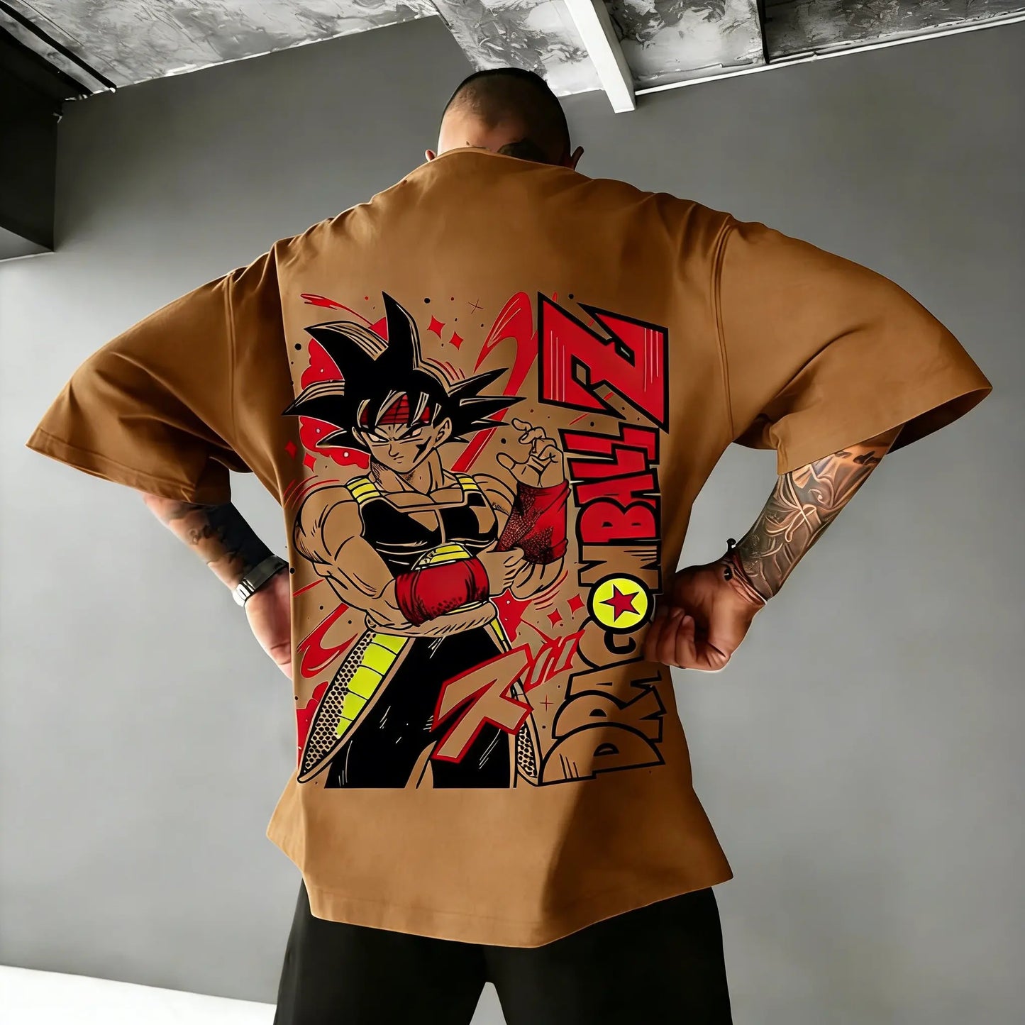Dragon Ball Super Men's and Women's T-Shirts Bardock Anime Tee Summer Spring Boy's Retro Short Sleeves Parent-child Outfits