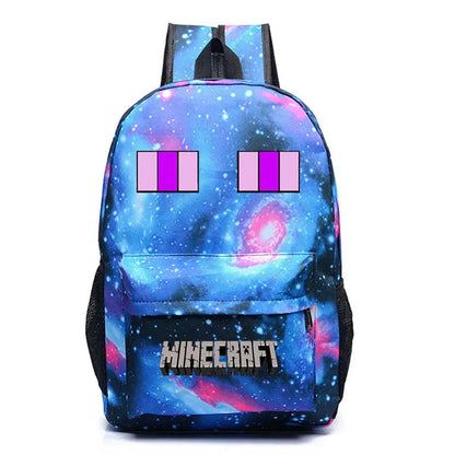 In Stock Minecraft Enderman Creeper Graphic Printed Backpack Large Capacity Lightweight Fashion Casual For Daily Travel Outdoor