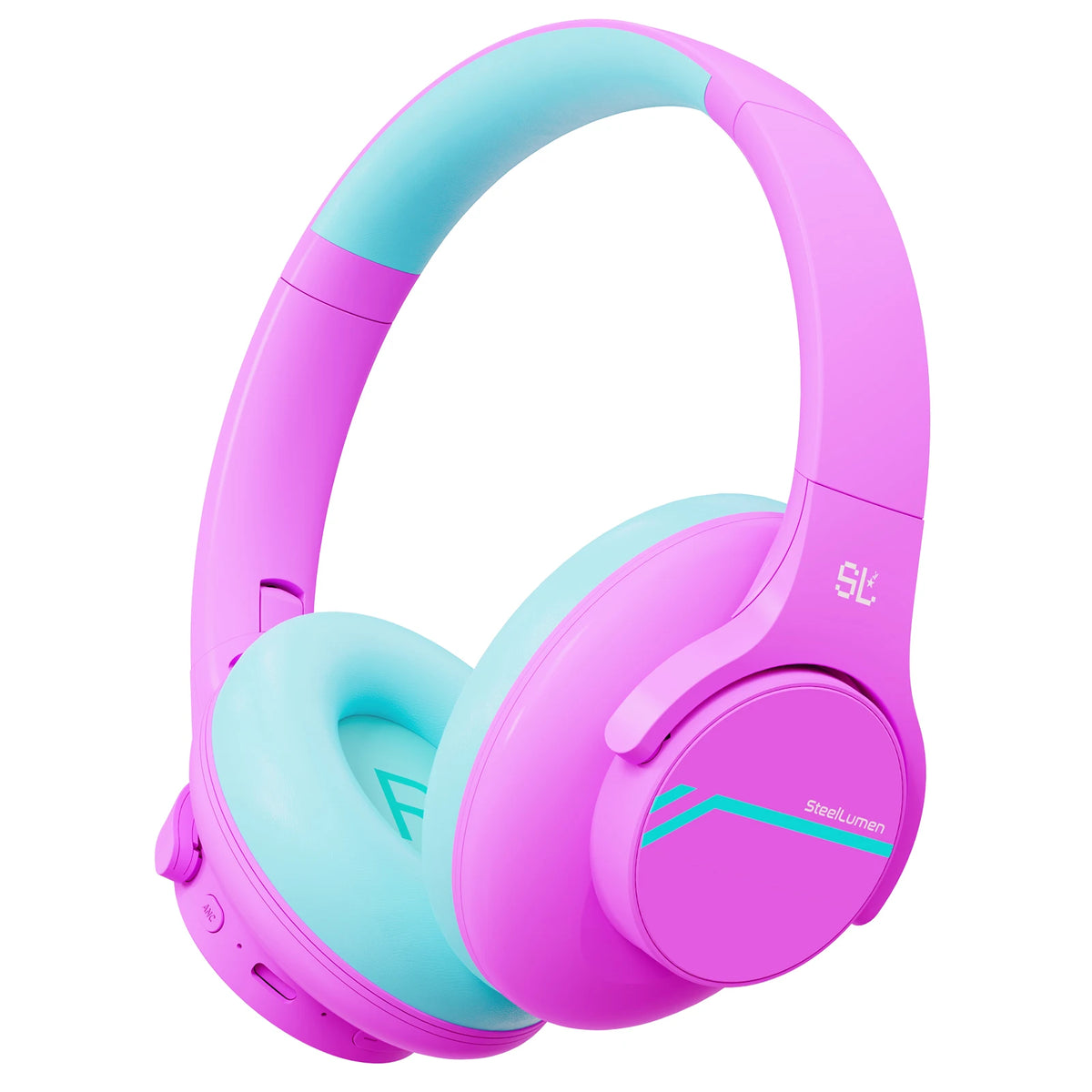 ANC casque antibruit pour enfants casque Bluetooth sans fil Volume sûr casque limité avec micro pour les voyages scolaires