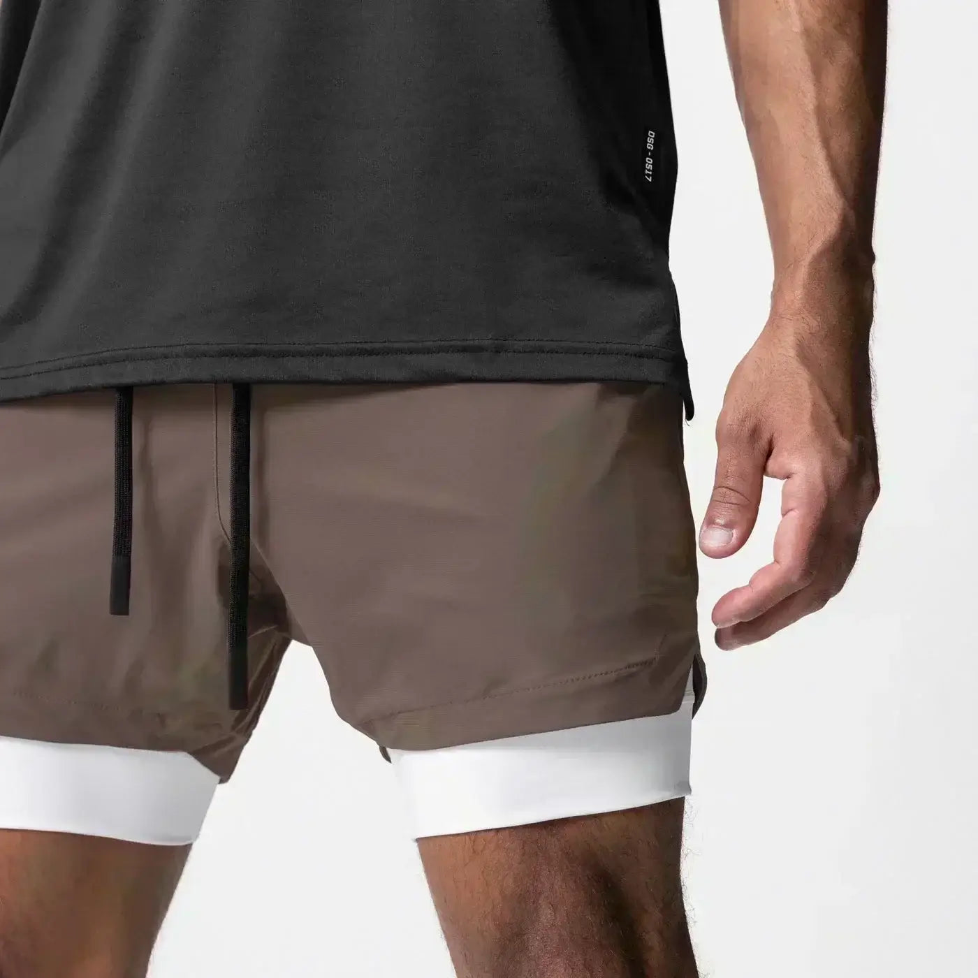 Produit gaming premium Fraquane Dragon Ball Men's Double-layer Shorts Son Goku Summer Japanese Anime Fake Two-piece Sports Fitness Quick-drying Shorts