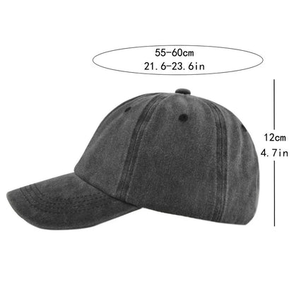 Unisex Vintage Washed Mickey Minnie Print Baseball Cap for Men Women Cartoon Trucker Hat Adjustable Snapback Casual Hip Hop Hat