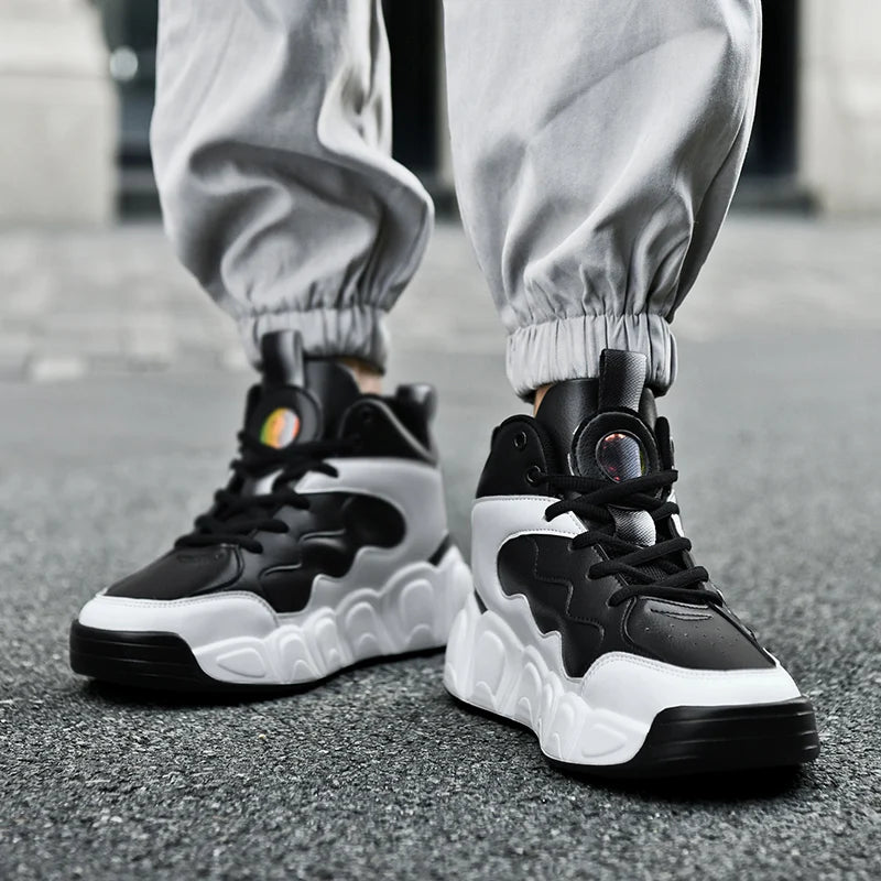 Chaussures de basket-ball pour hommes, respirantes, amortissantes, antidérapantes, résistantes à l'usure, chaussures de course, chaussures de sport pour l'entraînement en salle de sport, baskets athlétiques pour hommes