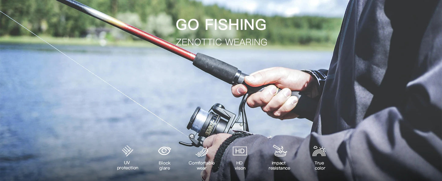 ZENOTTIC New Square Polarized Sunglasses for Men Ultralight Carbon Fiber Sun Glasses Driving Fishing Golf Sport UV400 Protection