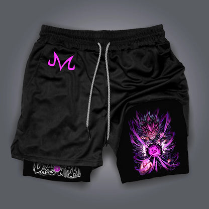 2026 Summer Dragon Ball Z Ultra Instinct Goku&Shenron Print Shorts Men's Breathable Double Layer Gym Workout Shorts Casual