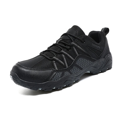 Marken-Wanderschuhe für Herren, atmungsaktive Mesh-Reiseschuhe, wasserdichte Outdoor-Schuhe für Jagd und Angeln, Berg-, Offroad-, Reit- und Sportschuhe