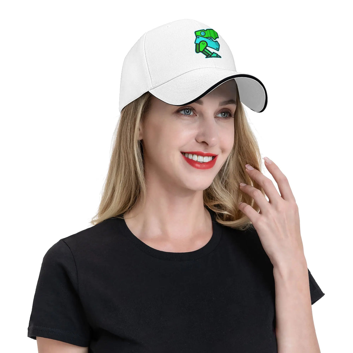 Casquette de baseball « Geometry Game Dash » décontractée, sans blocage, style « sandwich », pour hommes et femmes, respirante, adaptée aux activités sportives