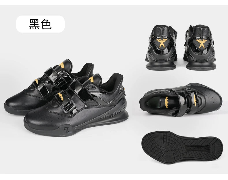 Professional Weightlifting Shoes Comfortable Indoor Squat Training Shoes Durable Anti-Slip Weightlifting Hard Pull Sports Shoes