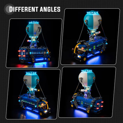 LED-Beleuchtungsset ohne Modell, geeignet für LEGO Fortnite Battle Bus 77073 Bausteine
