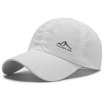 Unisex Perforated Running Cap - for Hiking&Outdoor Activities Quick Dry UV Protection Sports Hat  Lightweight Adjustable Sun Hat