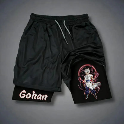 Dragon Ball Goku Unisex Harajuku Anime Printed Loose Sports Shorts Breathable Quick Drying Double Layer Summer 2026 New Product