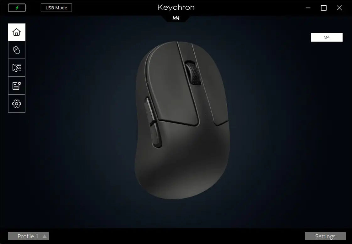 Keychron M4 Wireless 2.4GHz & Bluetooth USB Wired Optical Mouse Type-C Wired Mice