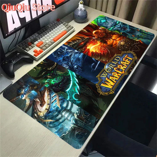 Luonnollinen Horde Alliance -hiirimatto, kumia, suuri tietokonepöydän näppäimistömatto, HD World Of Warcraft -pelihiirimatto, nopea pinta, lukittu reuna