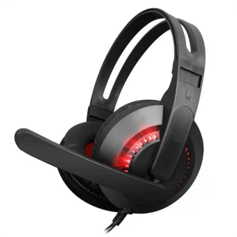 Casque de jeu filaire A2 pour PC portable, casque de jeu universel pour ordinateur de bureau avec microphone pour les sports électroniques