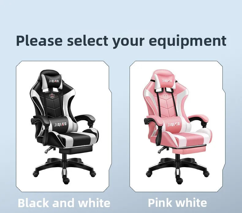 Silla gaming cómoda y ergonómica para uso prolongado, reclinable, con masaje y base giratoria