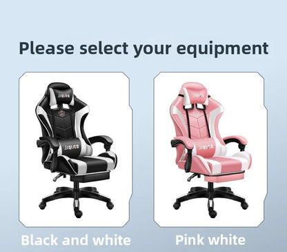 Silla gaming cómoda y ergonómica para uso prolongado, reclinable, con masaje y base giratoria