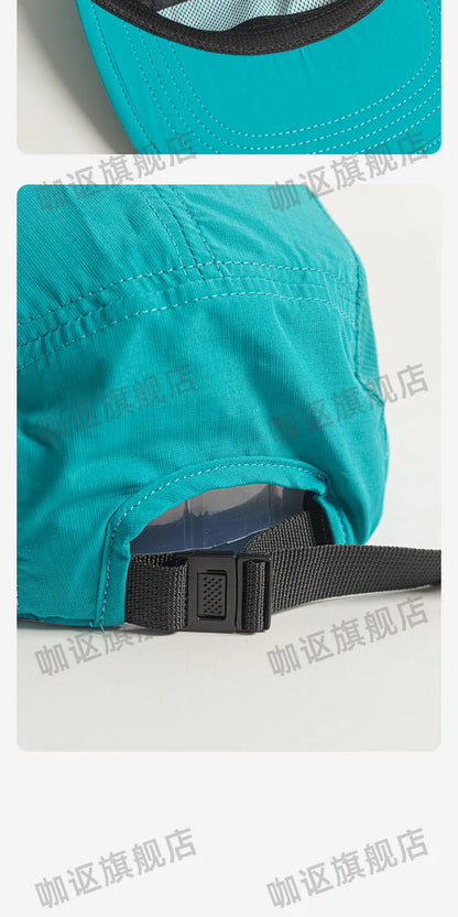 Summer New Thin Quick-drying 5-panel Baseball Caps for Men Outdoor Hiking Casual Versatile Fashion Flat-brimmed Women's Hats
