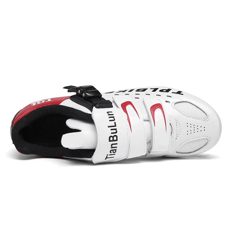 New Men’s and Women’s Bicycle Shoes Outdoor Cycling Shoes with Three Functional Soles Professional Training Shoes