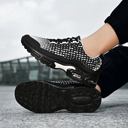 Scarpe sportive da uomo leggere con suola morbida ammortizzata, in mesh traspirante, alla moda, per giovani, corsa outdoor, fitness e allenamento