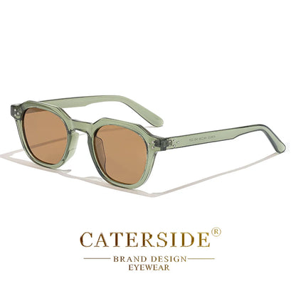 Caterside Nové retro polarizované pánské sluneční brýle s čtvercovým rámem z TR90, dámské sluneční brýle, outdoor, řízení, rybaření, UV400, dárek