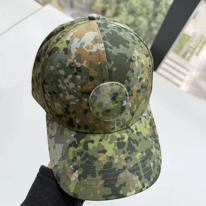 Casquette de baseball M19 NFP multicolore, camouflage Flecktran, pour homme, pour les activités de plein air, verte