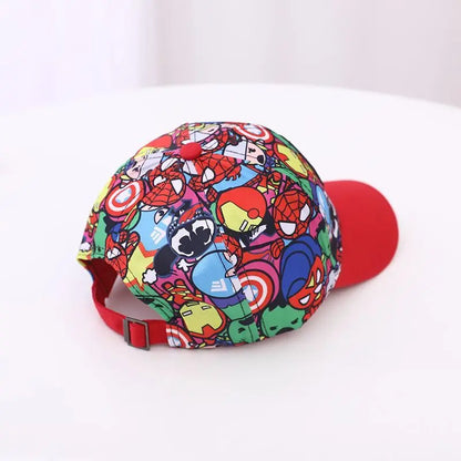 Anime Merchandise Spider-Man, Iron Man, Hulk, Captain America Cartoon Duckbill Hat Creative Fashion Baseball Cap Boys' Sun Hat