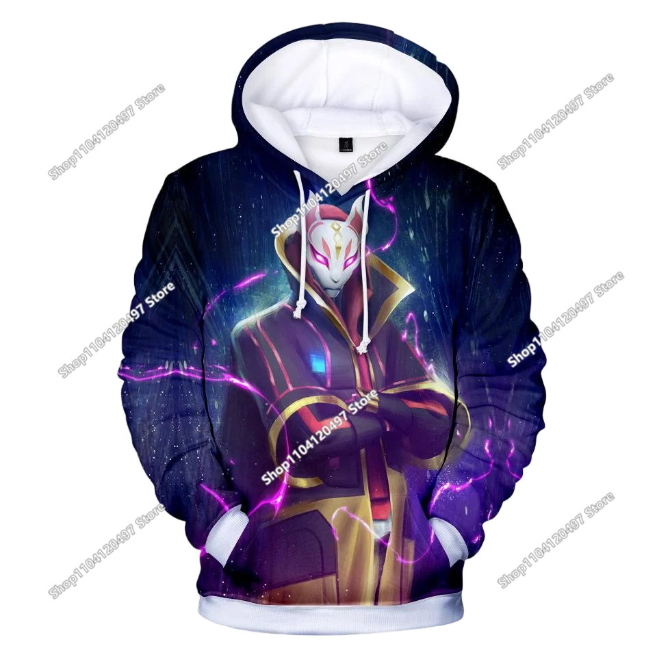 Fortnite Casual Pullover Hooded Sweatshirt Clothes Girls From 2 To 14 Years Children's Clothing Battle Royale Pullover Hoodies