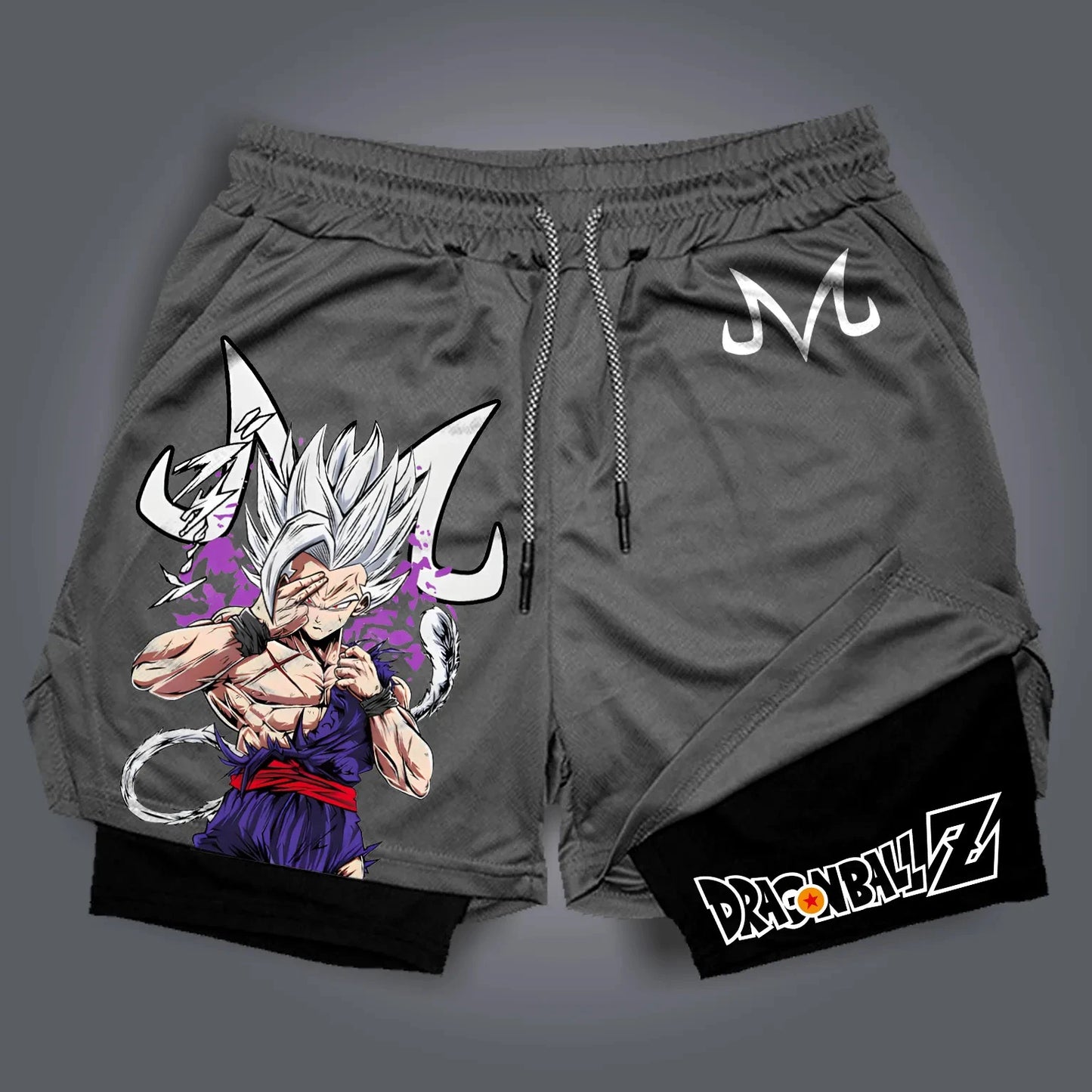 Men's Summer Dragon Ball Hot Blood Anime Double-Layer Breathable Sports Shorts Comfortable Five-Point Fit 2026 Peripheral Pants