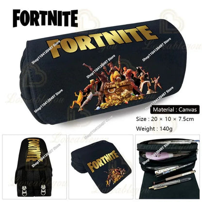 Anime-Federmäppchen Kawaii Fortnite Stifteetui mit großem Fassungsvermögen, wasserdichte Handheld-Cosplay-Stiftetasche, Büro-Schreibwaren, Geschenkspielzeug