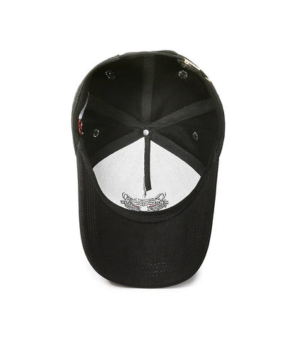 New Cotton Black Tiger Embroidery Baseball Cap Men Women Hip Hop Hat Summer Leisure Trucker Caps Unisex Snapback Hats Gorras